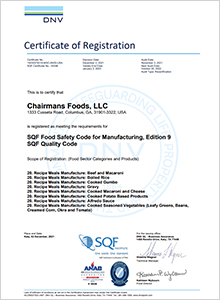Sqf Columbus Certification 2021